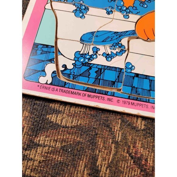 Vintage 1983 Playskool Ernie Wood Puzzle - Picture 2 of 6